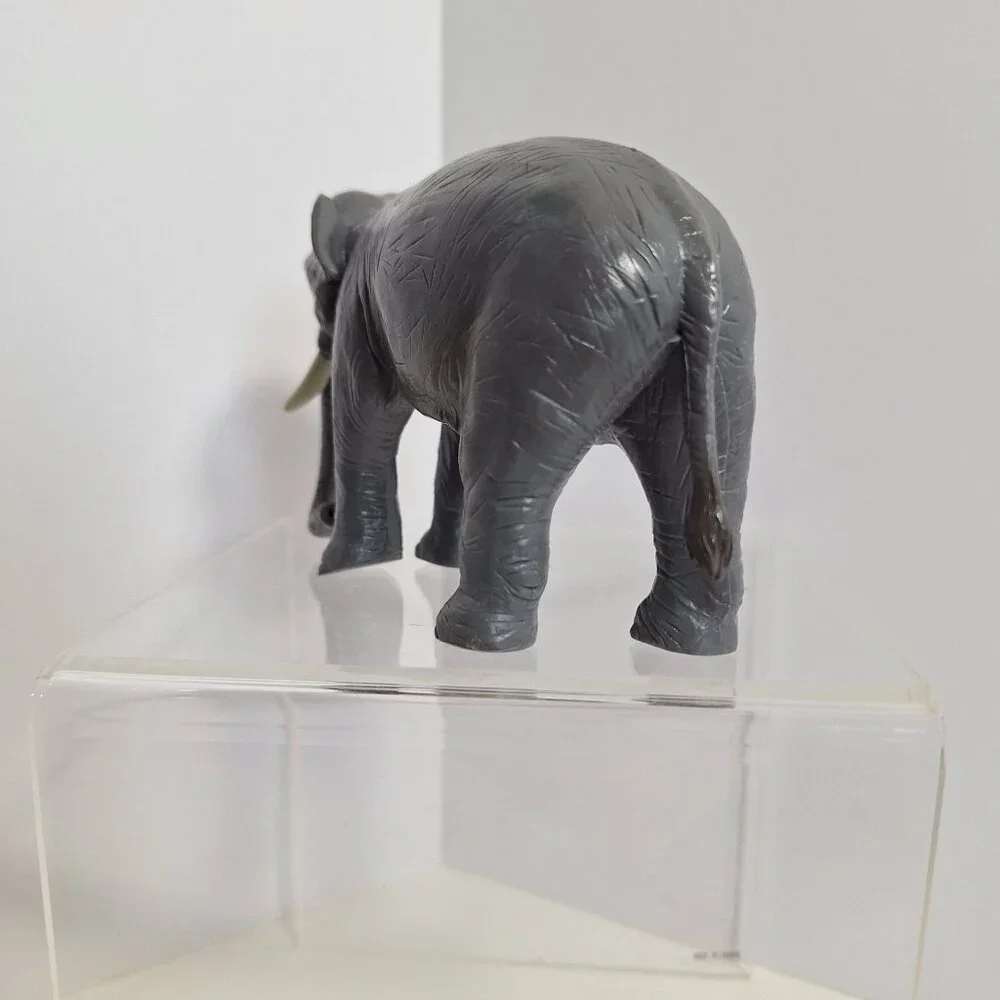 Terra Battat Gray African Elephant Figure 5" PVC Maison Joseph - Picture 9 of 11